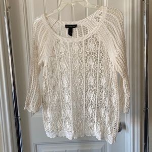 🚨INC International Concepts ivory Top